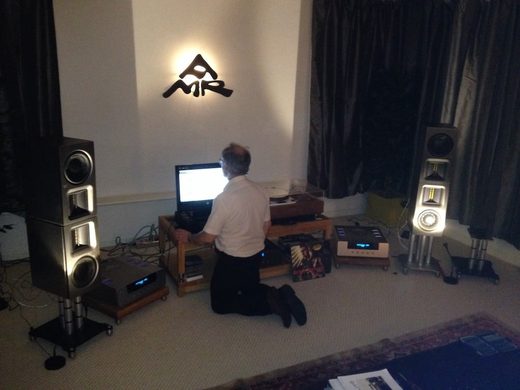 A hi-fi demonstration room