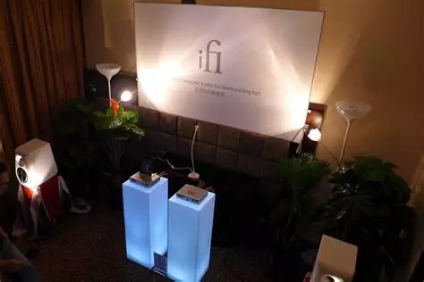 A darkened demonstration room